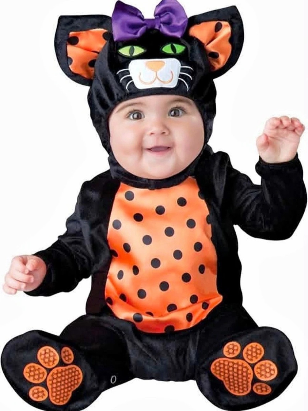 InCharacter Costumes Mini Meow Cat Costume Black & Orange